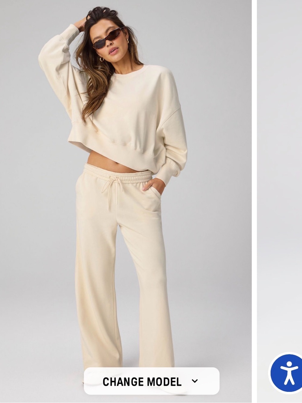 Fabletics Cream Lounge sweatset
